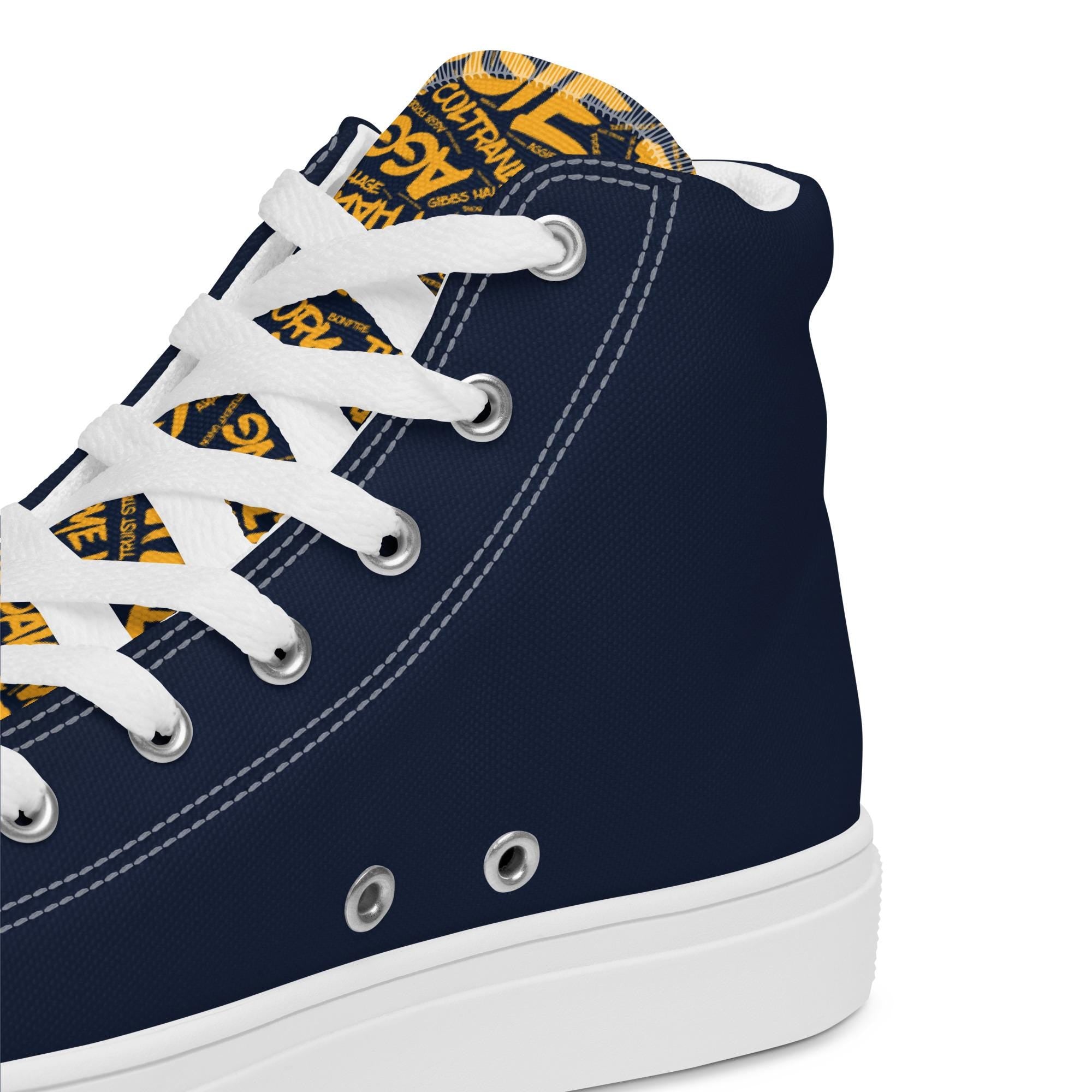 Men’s high top canvas shoes __etsy:8068243765