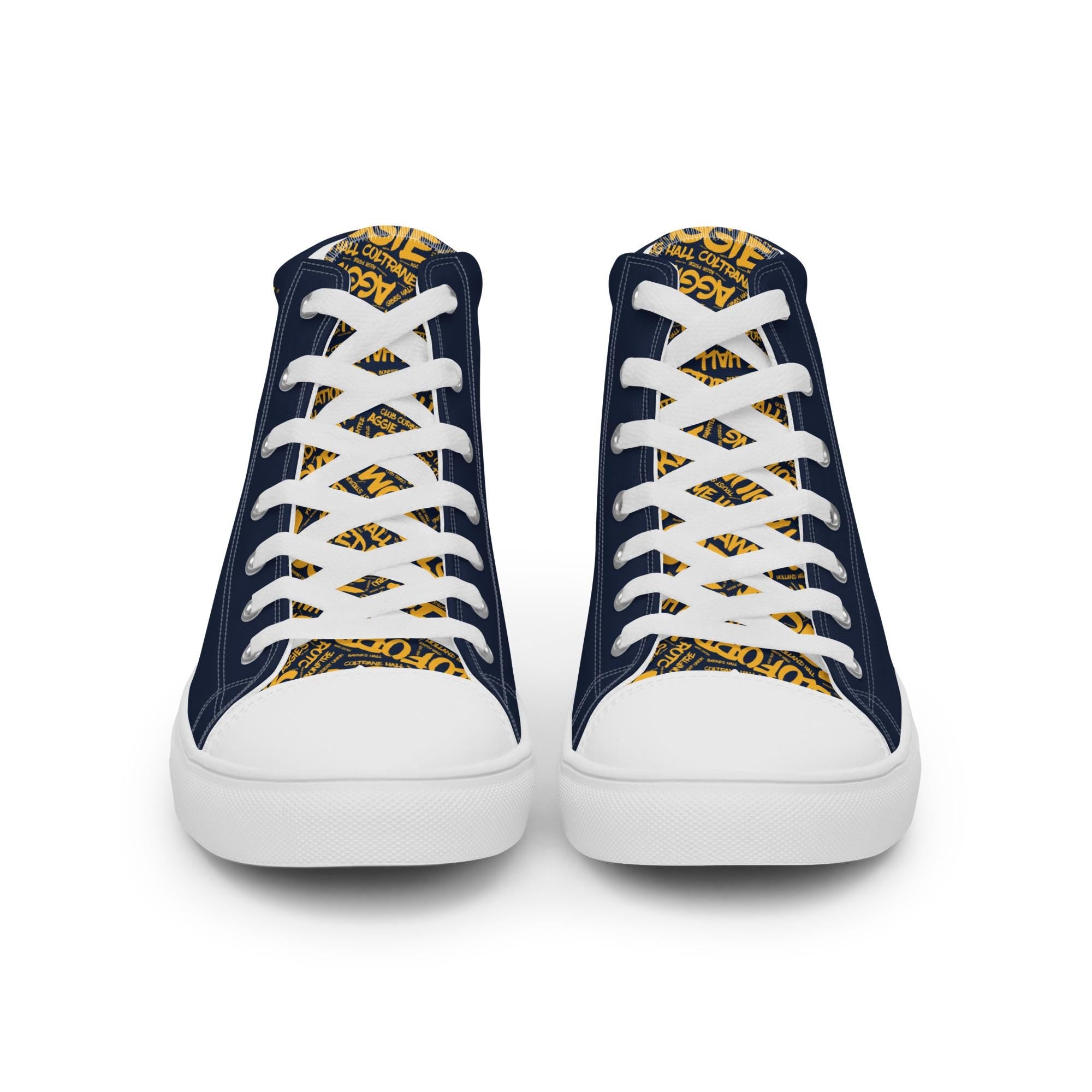 Men’s high top canvas shoes __etsy:8068244395