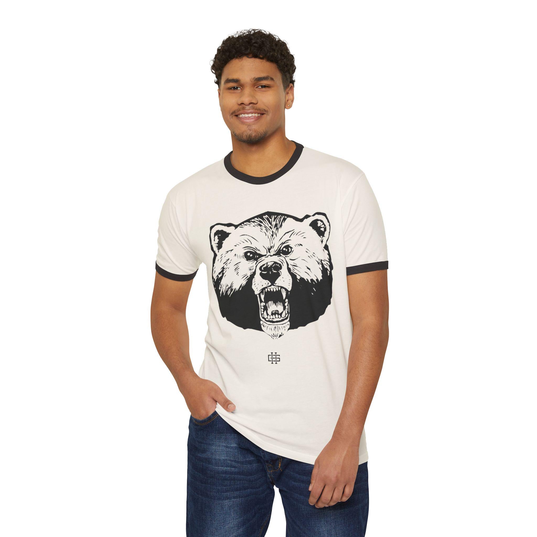 Livingstone - Blue Bears Unisex Ringer T-Shirt __etsy:8081547157