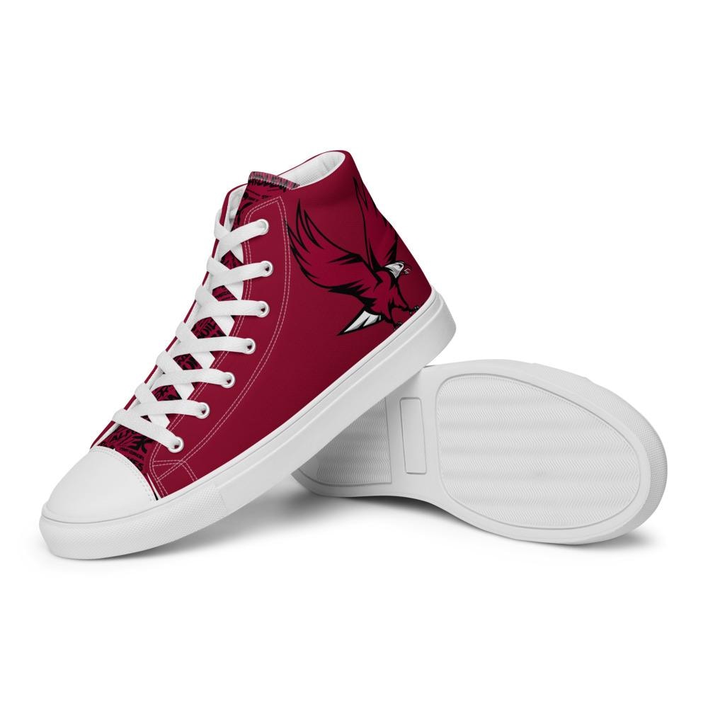 NCCU - All Things Eagle High Top Canvas Shoes __etsy:8091348077