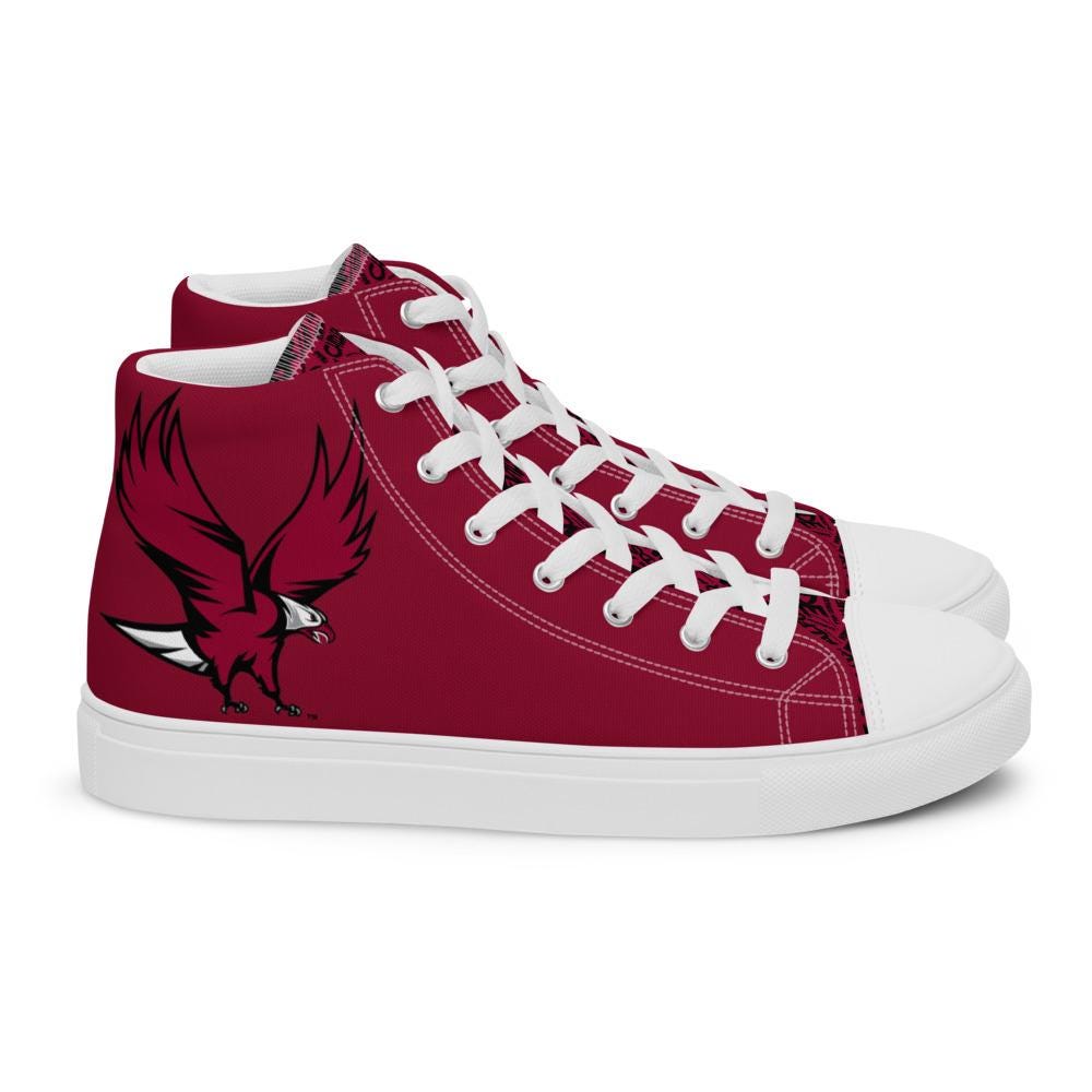 NCCU - All Things Eagle High Top Canvas Shoes __etsy:8091348113