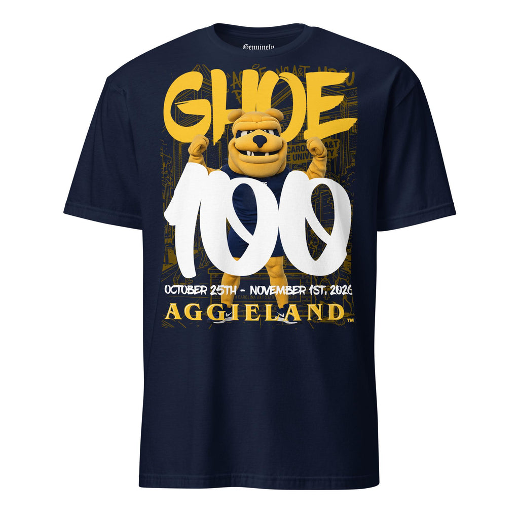 GHOE - GHOE 100 NC A&T Tee T-Shirt (Navy, Black, Gold, Grey) __etsy:8097669300
