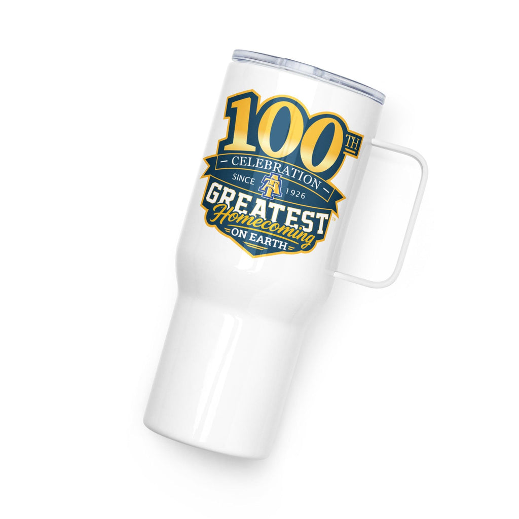NCAT - GHOE 100 NC A&T Travel Mug With Handle and Straw 25oz, 40oz __etsy:8435403380
