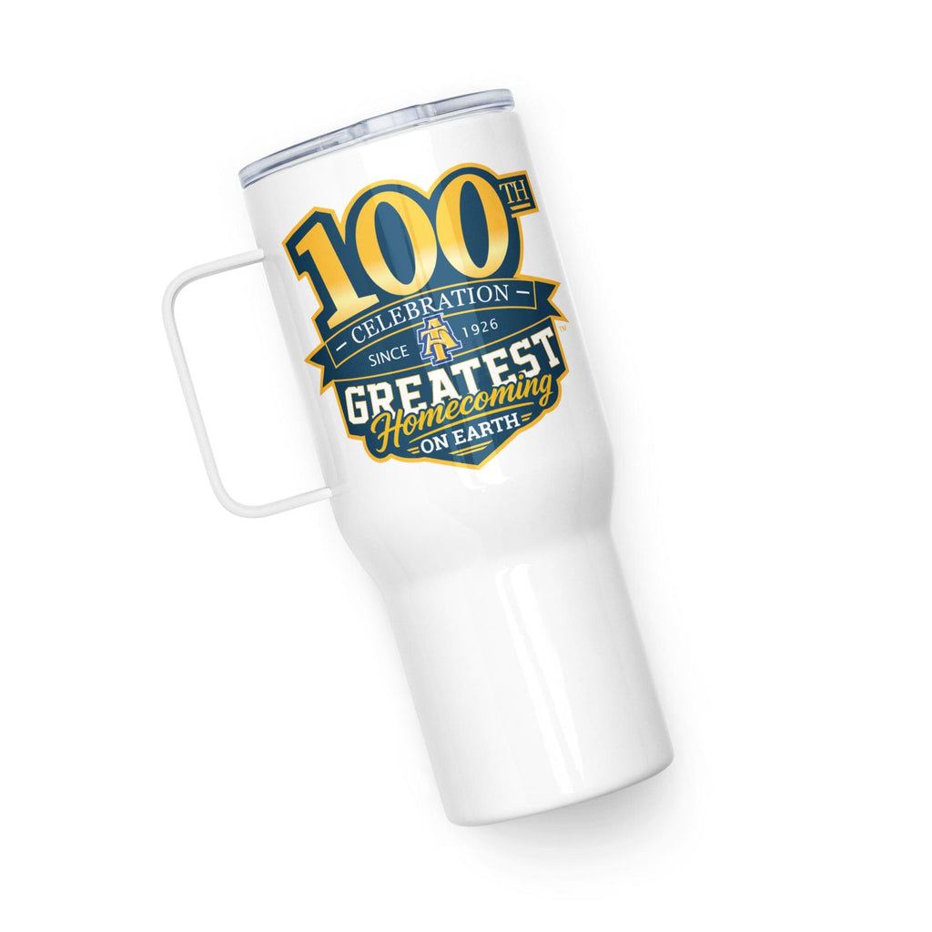 NCAT - GHOE 100 NC A&T Travel Mug With Handle and Straw 25oz, 40oz __etsy:8435403476