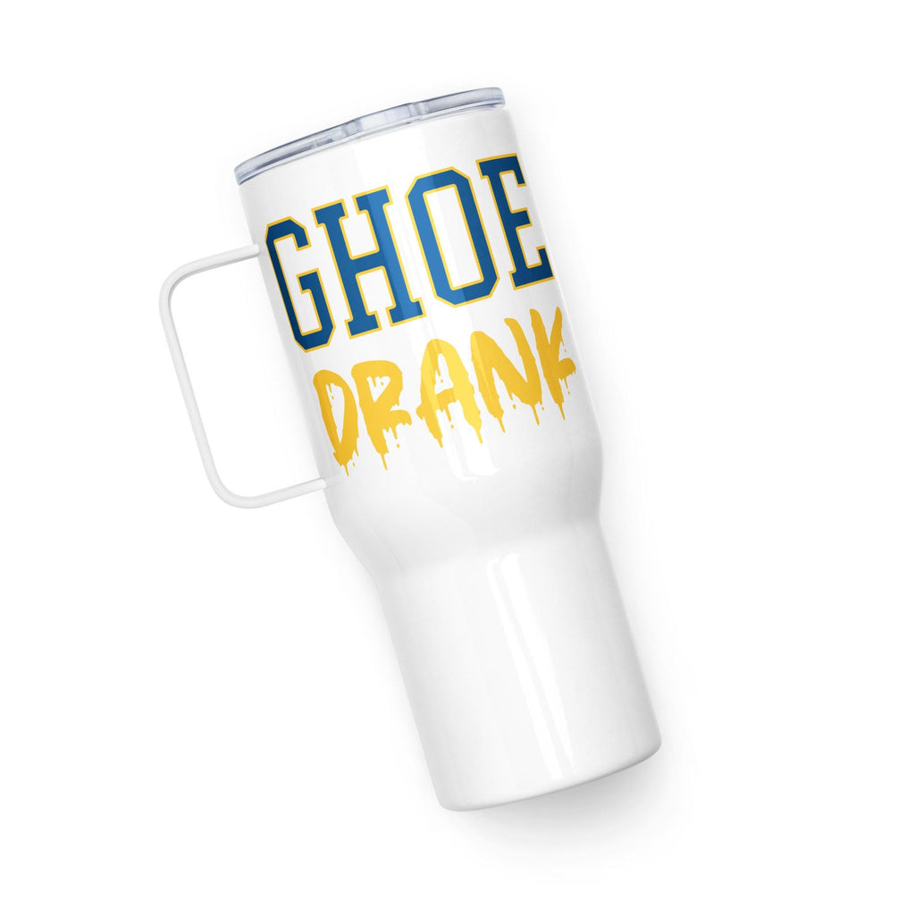 Travel mug with a handle
