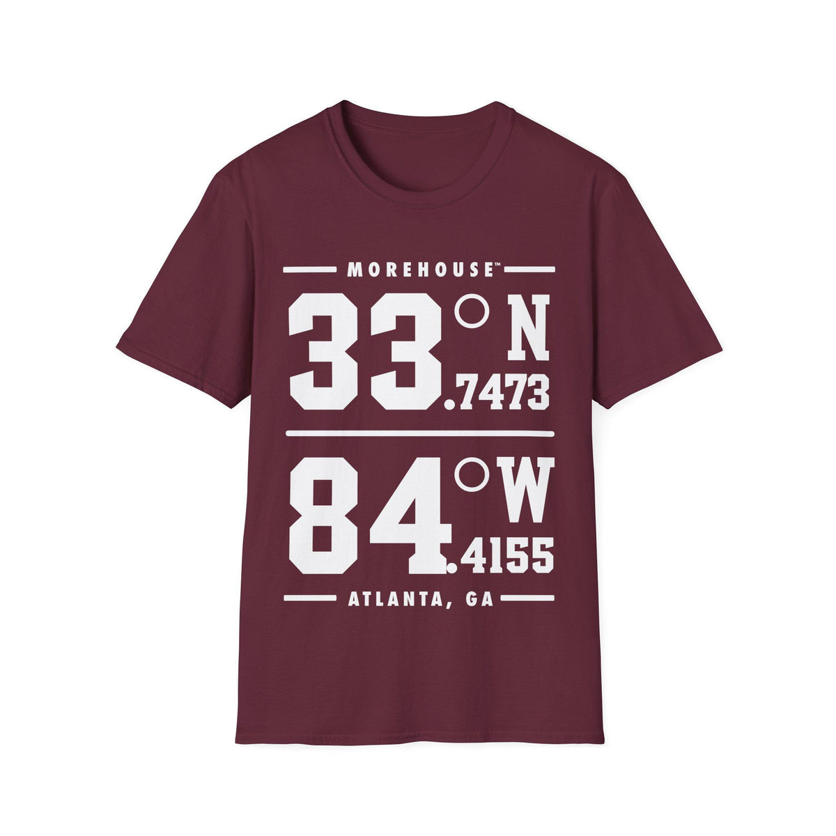 Morehouse - Coordinates Unisex Tee T-Shirt or Sweatshirt __etsy:8519832850