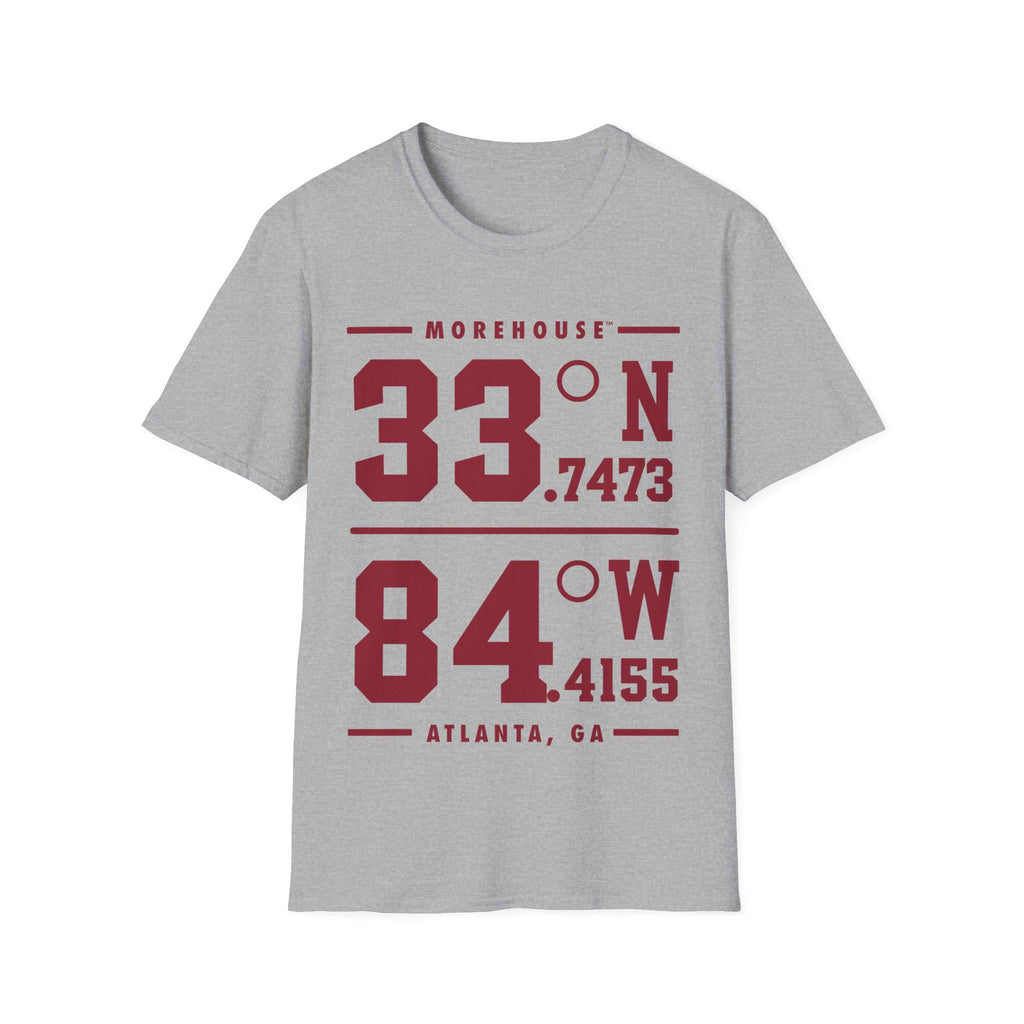 Morehouse - Coordinates Unisex Tee T-Shirt or Sweatshirt __etsy:8519832860