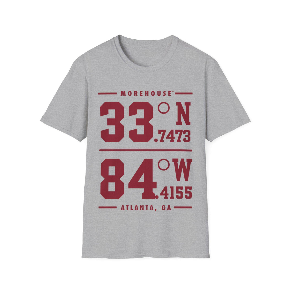 Morehouse - Coordinates Unisex Tee T-Shirt or Sweatshirt __etsy:8519832860