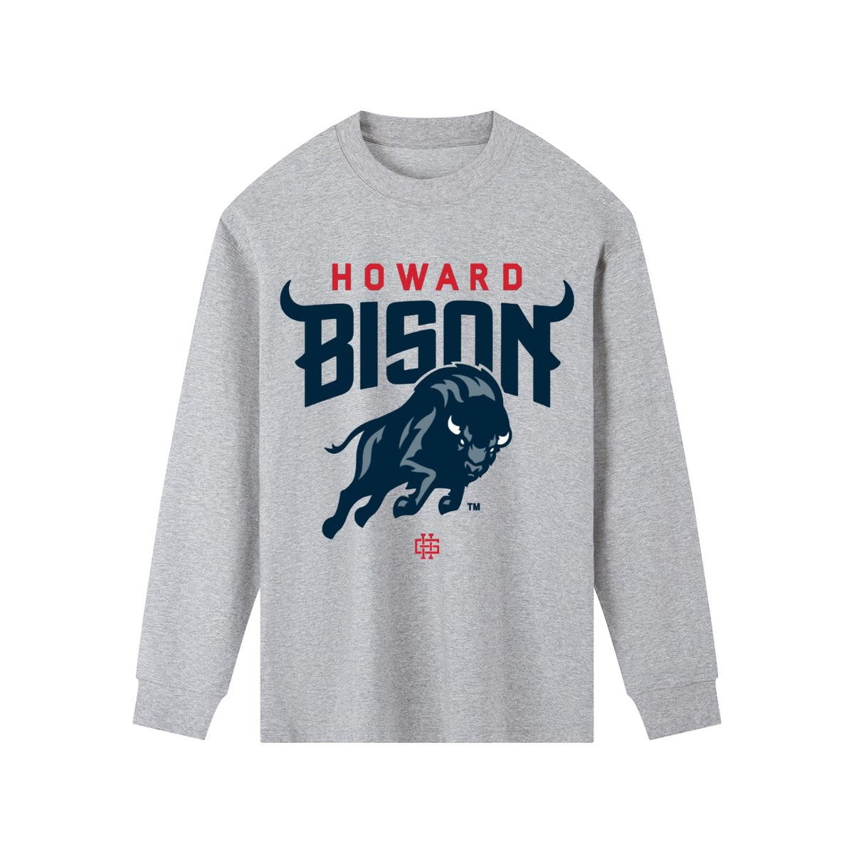 Howard - Bison Logo Unisex Tee T-Shirt , Long Sleeve Tee or Sweatshirt