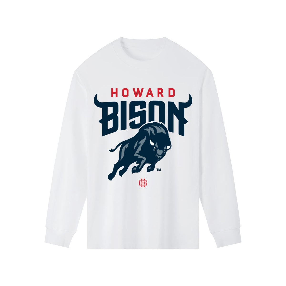 Howard - Bison Logo Unisex Tee T-Shirt , Long Sleeve Tee or Sweatshirt