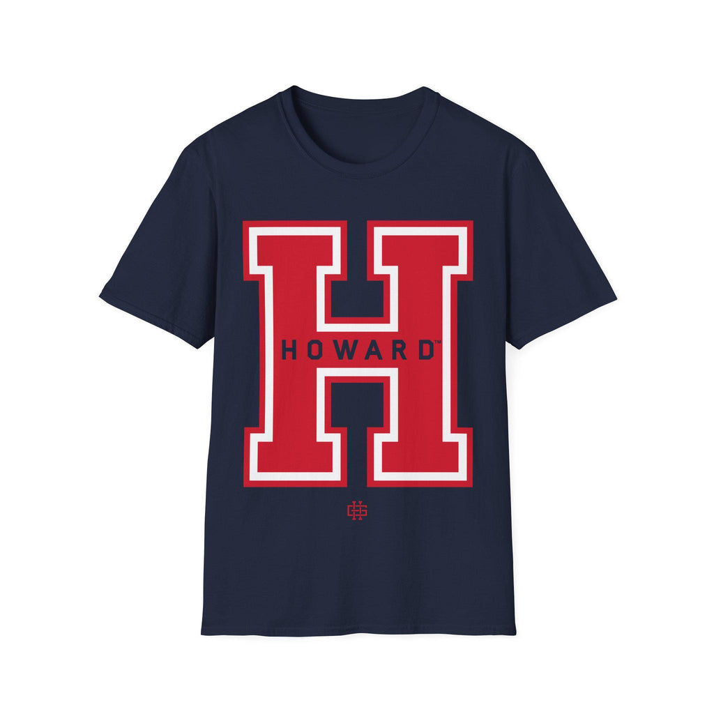 Howard - Bison H Logo Unisex Tee T-Shirt , Long Sleeve Tee or Sweatshirt