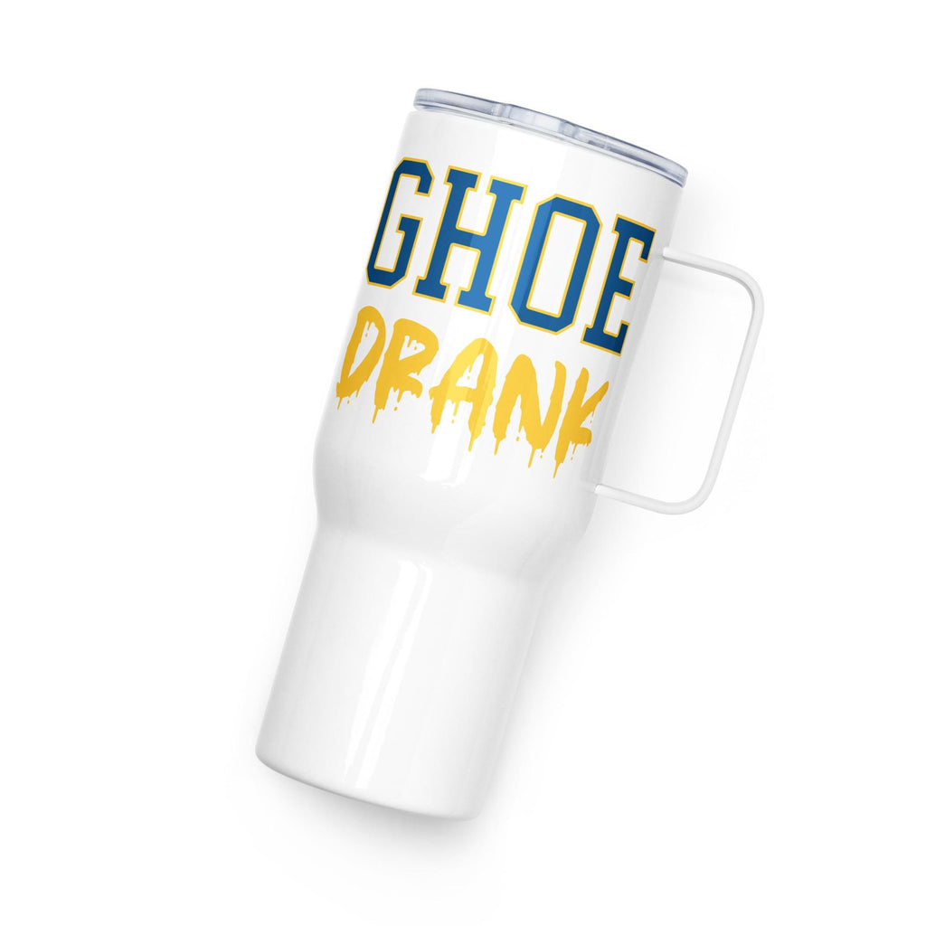 Travel mug with a handle