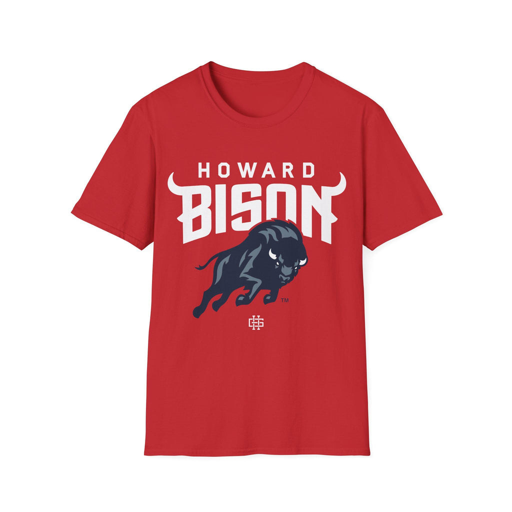 Howard - Bison Logo Unisex Tee T-Shirt , Long Sleeve Tee or Sweatshirt