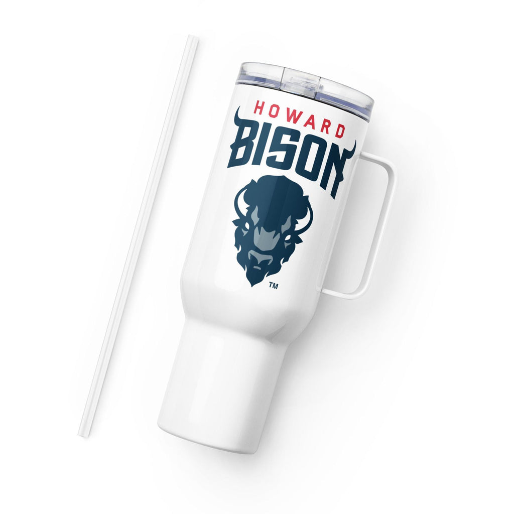 Howard - Bison Logo Travel Mug with Handle 25oz, 40oz