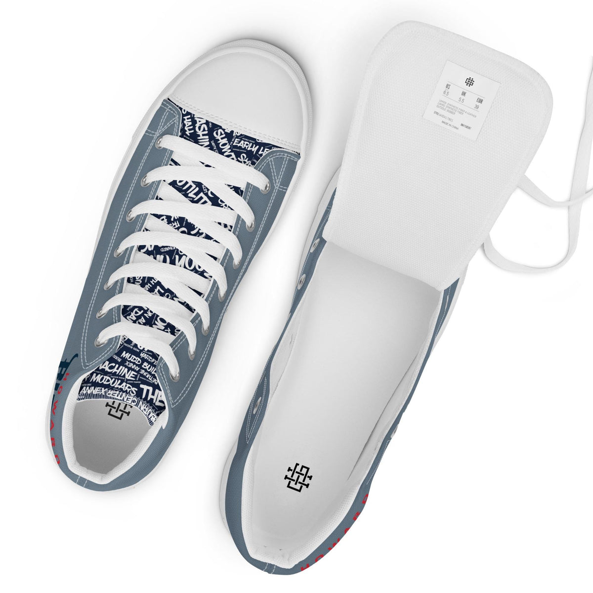 Howard - Bison Men’s High Top Canvas Shoes