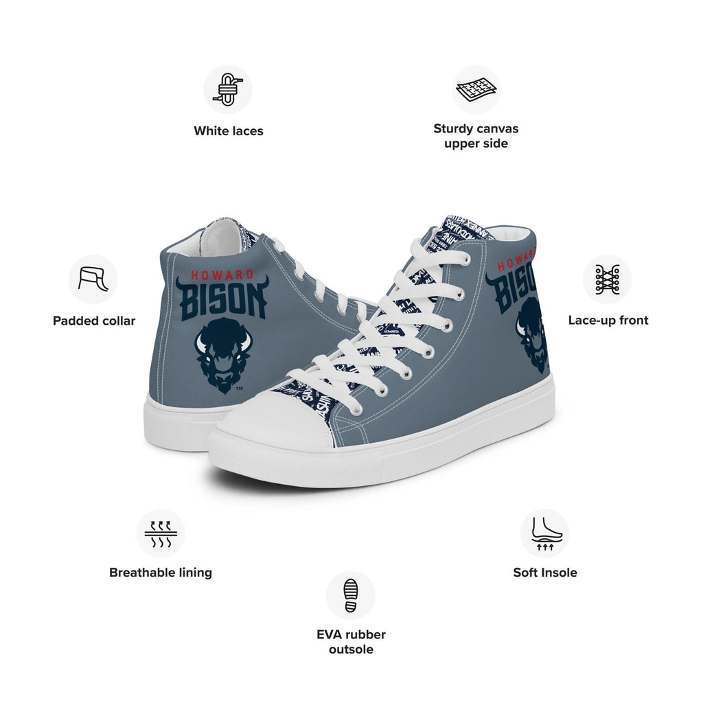 Howard - Bison Men’s High Top Canvas Shoes