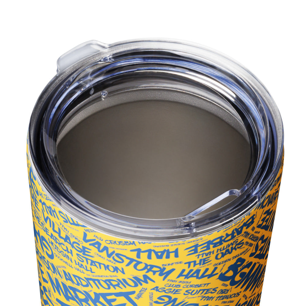 NC A&T Aggie Pride 20oz Tapered Stainless Steel Tumbler